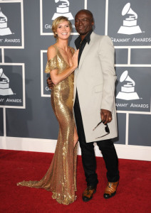 Model Heidi Klum and singer Seal arrive at The 53rd Annual GRAMMY Awards held at Staples Center on February 13, 2011 in Los Angeles, California