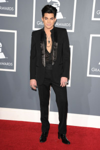 Singer Adam Lambert arrives at The 53rd Annual GRAMMY Awards held at Staples Center on February 13, 2011 in Los Angeles, California