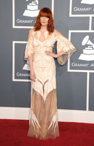Singer Florence Welch of Florence and the Machine arrives at The 53rd GRAMMY Awards held at Staples Center on February 13, 2011 in Los Angeles, California