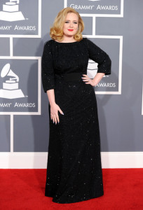 adele armani couture grammys 2012